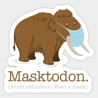 Masktodon Sticker